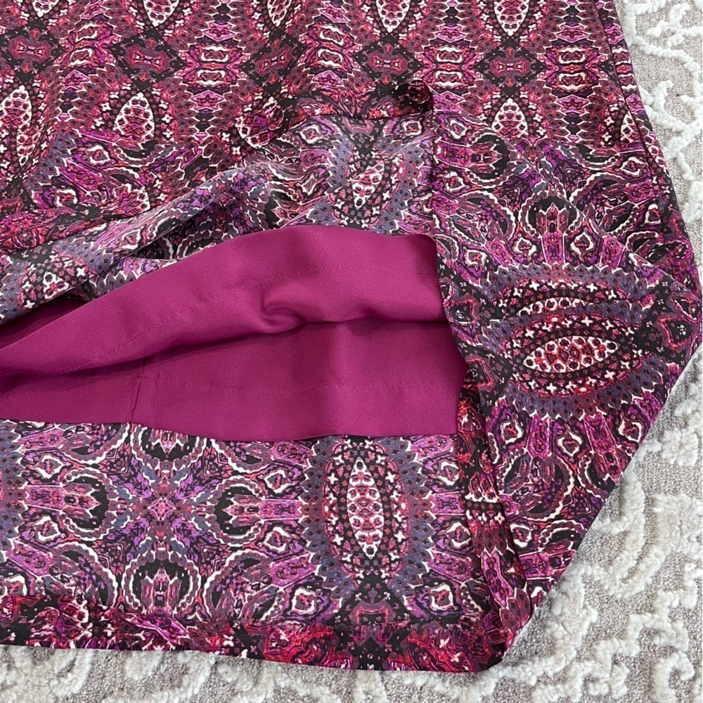 Cynthia Rowley 100% Silk Batik Print Midi Skirt - Picture 9 of 11